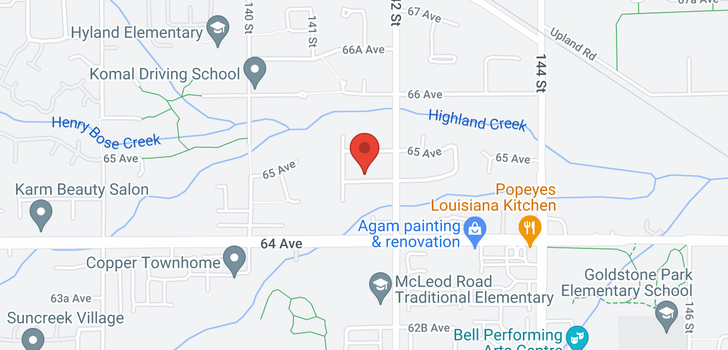 map of 14171 64A AVENUE